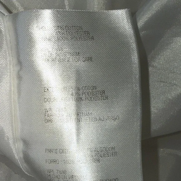 Michael by Michael Kors Women L White Trench Spring Coat Old Money Quiet Luxury - Picture 9 of 10